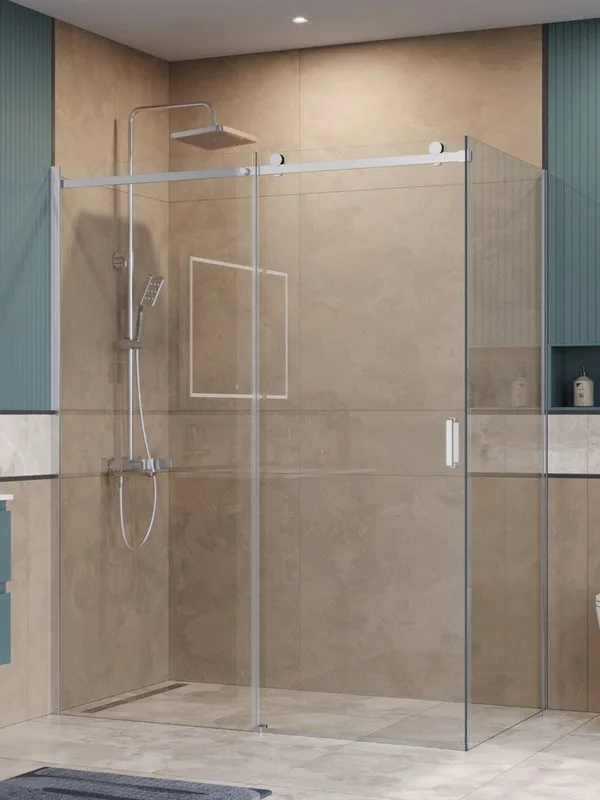 Душевой уголок BelBagno Soft Close-2 AH-1-160/80-C-Cr профиль хром Sancos — официальный сайт