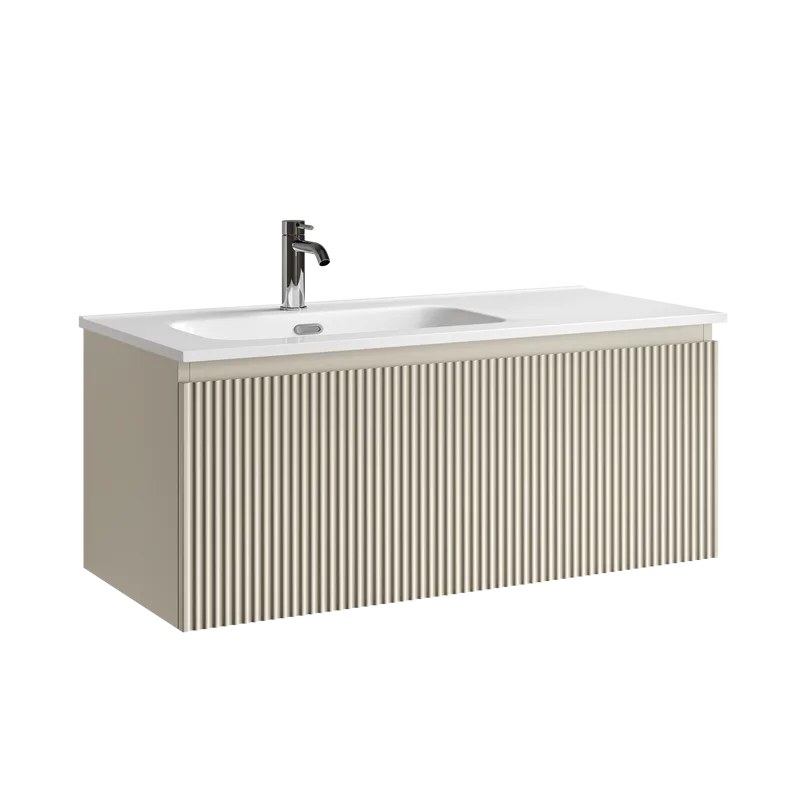 Тумба под раковину Sancos Snob R 1.0 100 подвесная Beige soft (капучино), SNR1.0100LCE Sancos — официальный сайт
