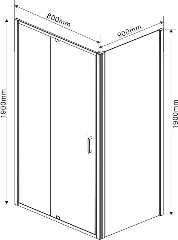 Душевой уголок Vincea Intra VSR-1I708090CL 80x90 см, профиль хром, стекло прозрачное Sancos — официальный сайт