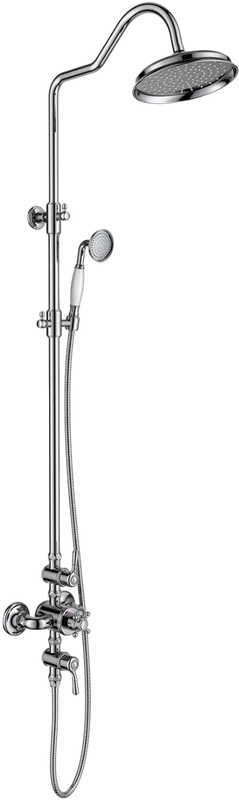 Душевая стойка AQUATEK Классик AQ2563CR, с термостатом, хром Sancos — официальный сайт