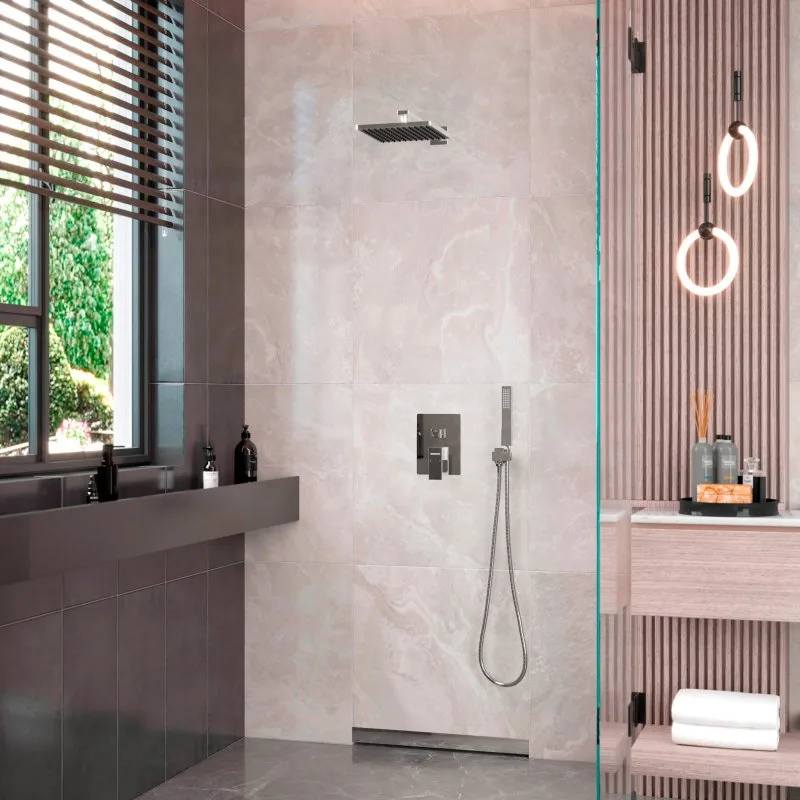 Душевой комплект Berges Ventas 2S 073001, С ВНУТРЕННЕЙ ЧАСТЬЮ, хром Sancos — официальный сайт