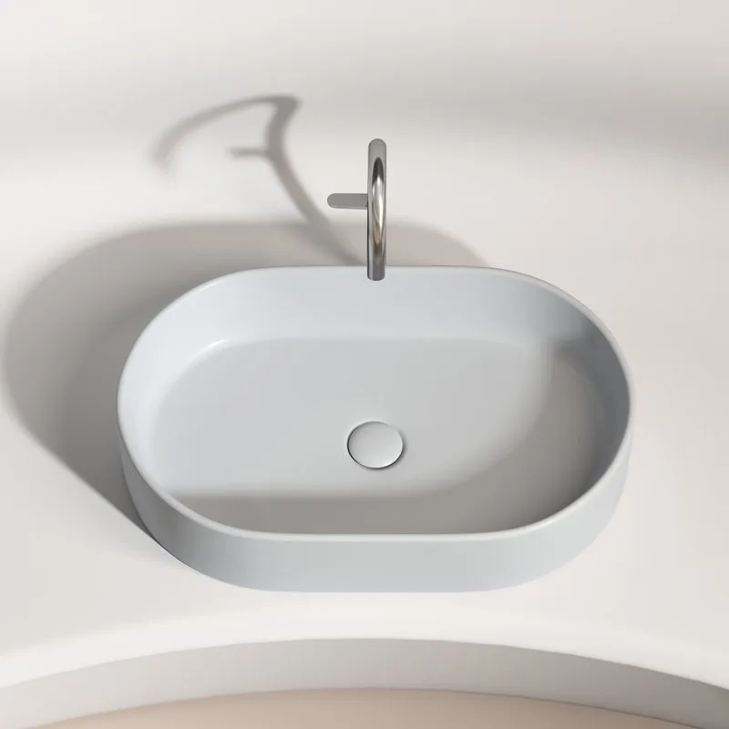 Накладная раковина Ceramicanova Element CN6048MSG серая матовая Sancos — официальный сайт