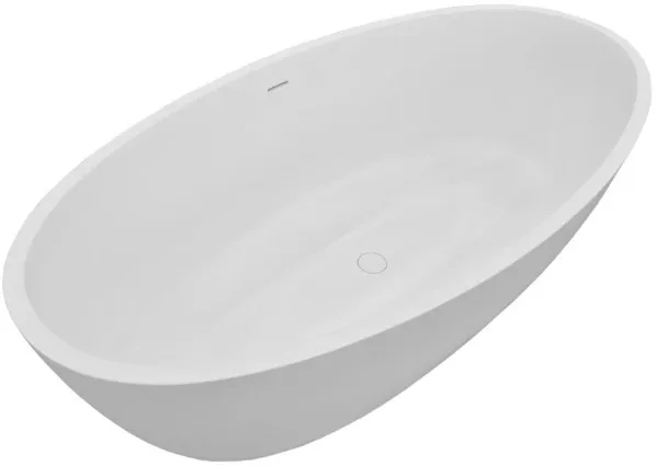 Ванна из искусственного камня Fontana Адель ФР-00018393 170x85,8 см, белая Sancos — официальный сайт