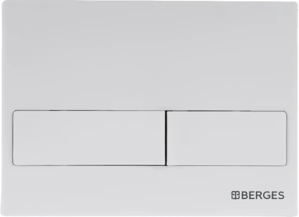 Кнопка смыва Berges Novum L4 белый, матовый Sancos — Оригинал