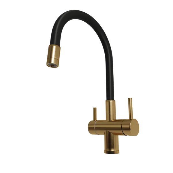 Смеситель для кухни Emar PVD ЕС - 3015 PVD Golden