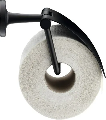 Держатель туалетной бумаги Duravit Starck T 0099404600 черный, с крышкой Sancos — официальный сайт