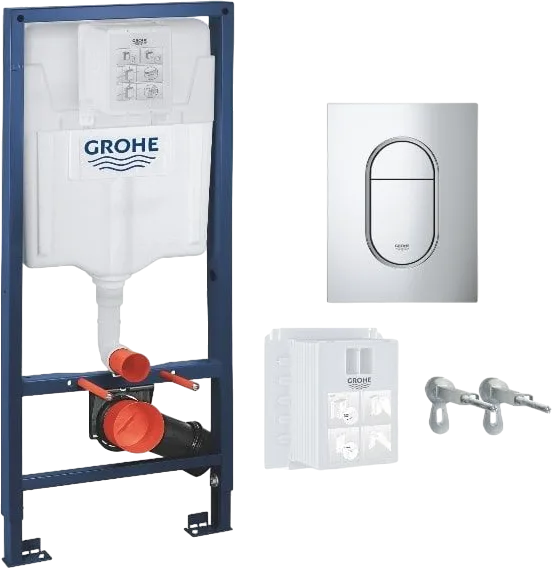 Система инсталляции для унитазов Grohe Rapid SL 39702000, 3 в 1 с панелью смыва Sancos — официальный сайт