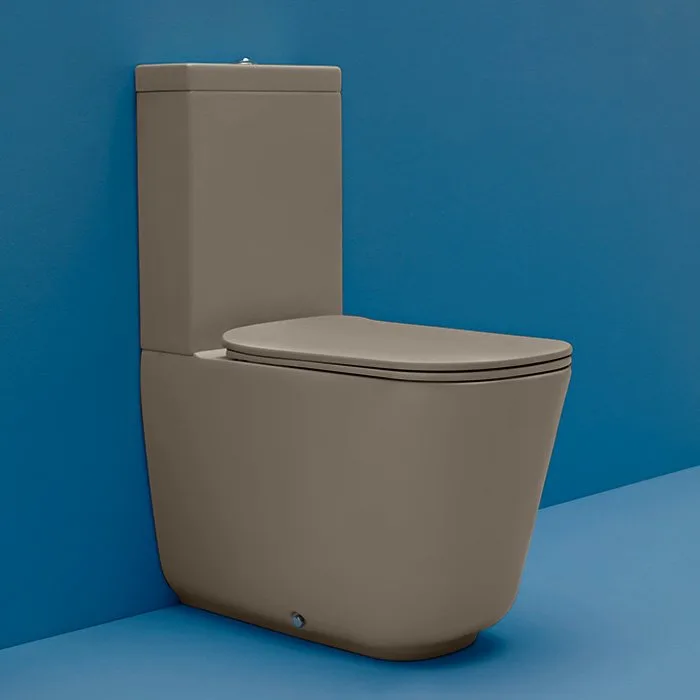 Крышка-сиденье Kerasan Tribeca 519181 nocciola mat Sancos — официальный сайт
