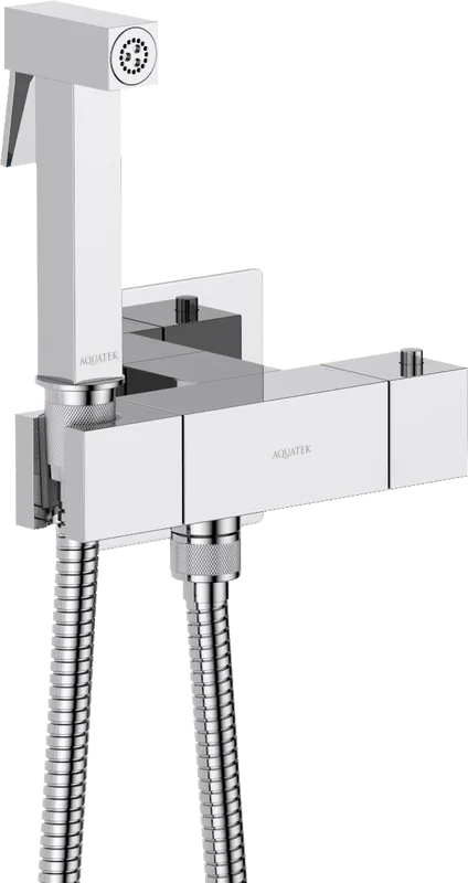 Гигиенический душ AQUATEK Либра AQ1028CR со смесителем, С ВНУТРЕННЕЙ ЧАСТЬЮ, хром Sancos — официальный сайт
