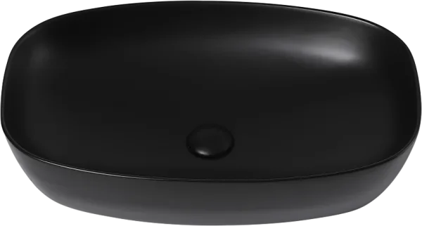 Накладная раковина Abber Rechteck AC2206MB матовая черная Sancos — Оригинал