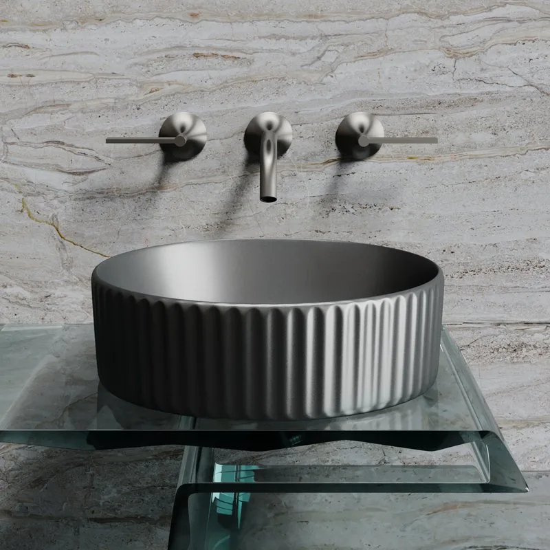 Накладная раковина Ceramicanova Element CN6057MDH темный антрацит матовый Sancos — официальный сайт