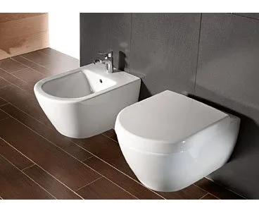Крышка-сиденье Villeroy & Boch Subway 9M66 S101 с микролифтом, петли хром Sancos — официальный сайт