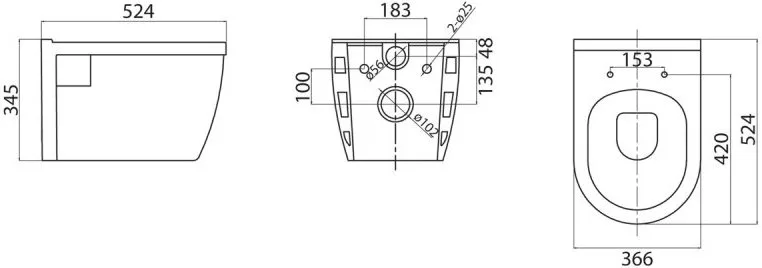 Унитаз подвесной BelBagno Loto BB070CHR Sancos — официальный сайт