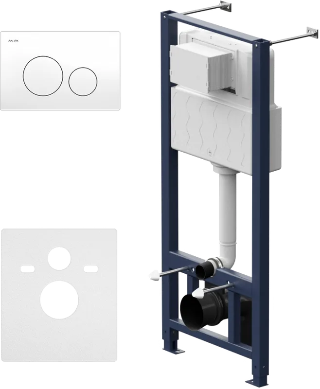 Система инсталляции для унитазов AM.PM Pro I012704.9001, с клавишей Pro L, белый Sancos — официальный сайт