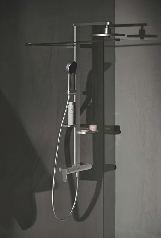 Душевая стойка Ideal Standard Alu+ BD584SI, silver Sancos — официальный сайт