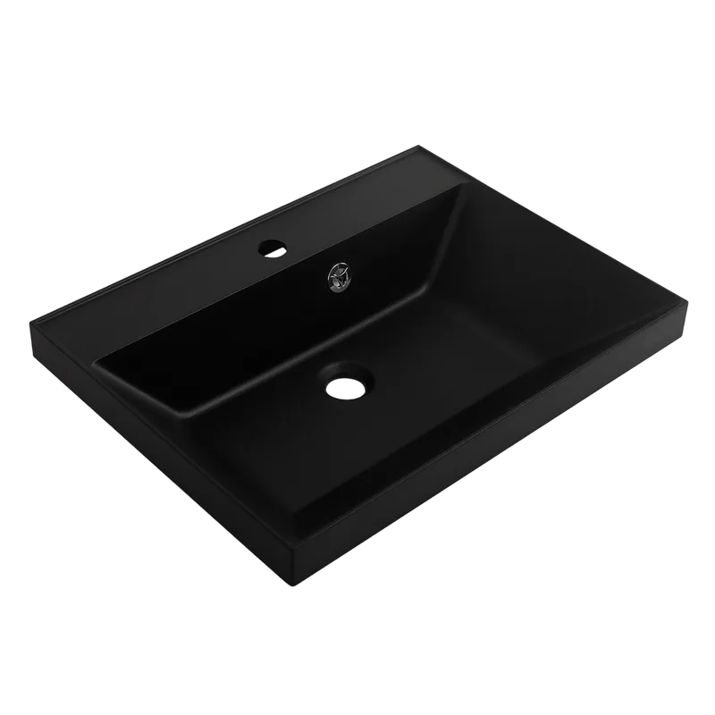 Мебельная раковина BelBagno BB600/450-LV-ART-AST-NERO черная матовая Sancos — официальный сайт