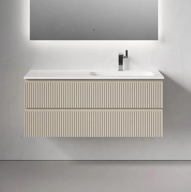 Тумба под раковину Sancos Snob R 120 подвесная Beige soft (капучино), SNR120RCE Sancos — официальный сайт