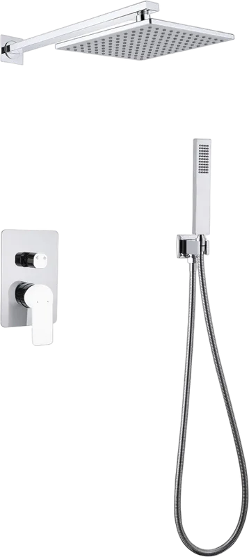 Душевой комплект Abber Weiss Insel AF8018W, С ВНУТРЕННЕЙ ЧАСТЬЮ, белый хром Sancos — официальный сайт