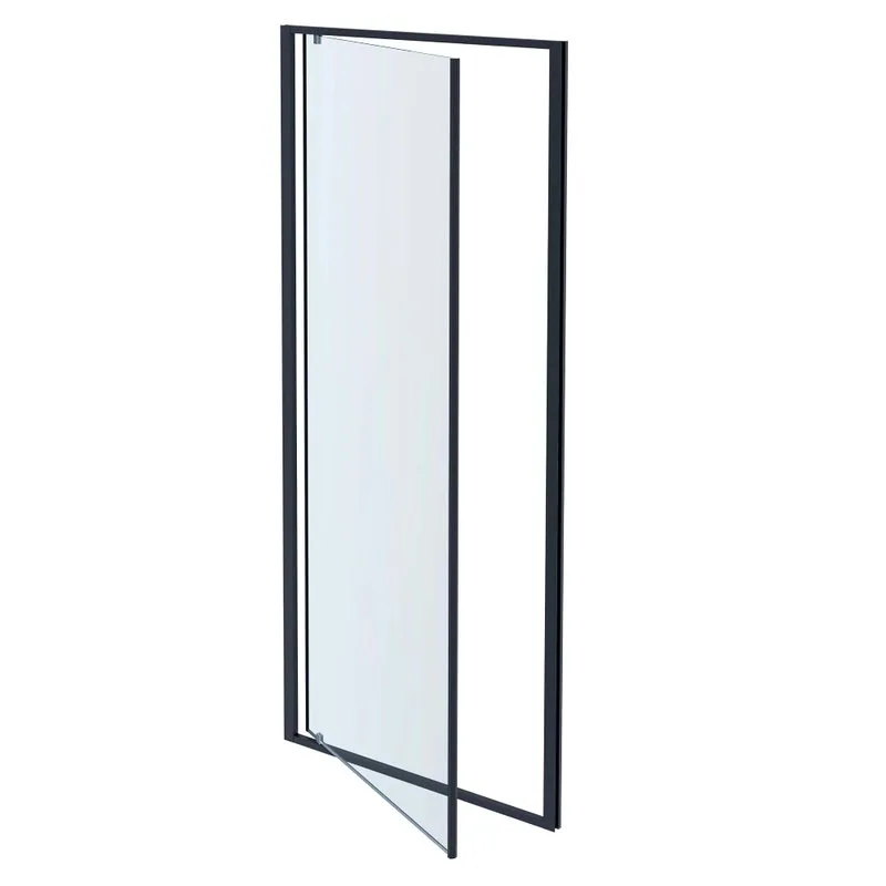 Душевая дверь в нишу AQUATEK AQ ARI PI 09020GM 90х200 см, профиль оружейная сталь, стекло прозрачное Sancos — официальный сайт