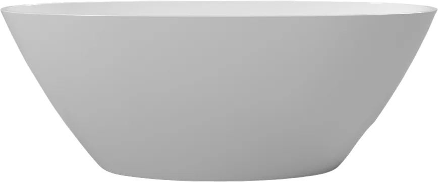 Ванна из искусственного камня WHITECROSS Onyx B 160x75 см, отдельностоящая, белая, овальная, с донны Sancos — официальный сайт
