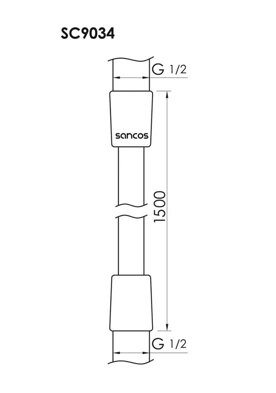 Душевой шланг Sancos SC9034BG 150 см, золото Sancos — официальный сайт