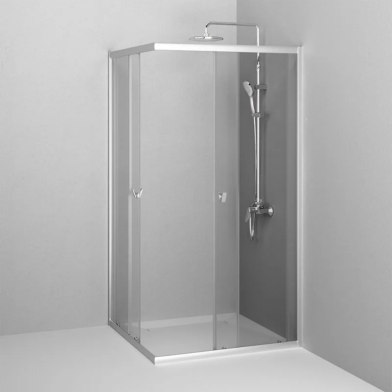 Душевой уголок AM.PM Sunny W87G-403-100100-MT 100x100 см, серебро Sancos — официальный сайт