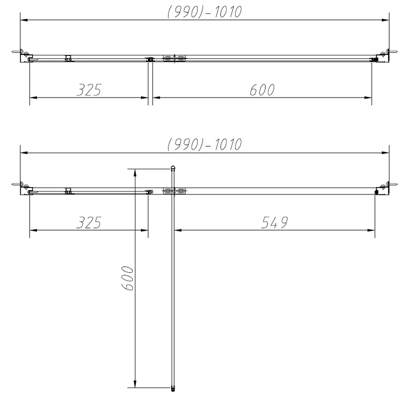 Душевая дверь в нишу Vincea Slim-N VDP-4SN100CL 100x195, профиль хром Sancos — официальный сайт