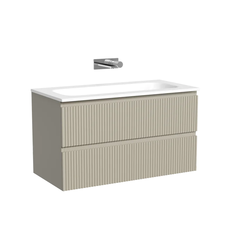 Тумба с раковиной Sancos Snob R 90 подвесная, beige soft, раковина СN7019wx Sancos — официальный сайт