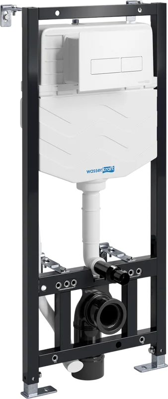 Система инсталляции для унитазов Wasserkraft Aller 10TLT.010.ME.WM03, с кнопкой смыва матовой белой Sancos — официальный сайт