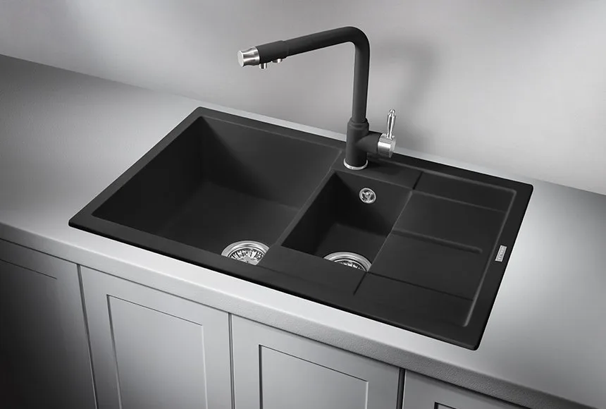 Мойка кухонная Granula 7802 турмалин Sancos — официальный сайт