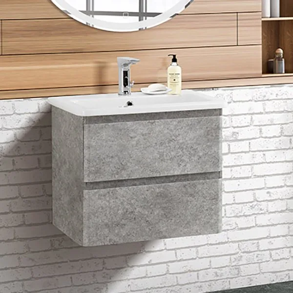 Тумба под раковину без столешницы BelBagno Albano-Cer 60 подвесная, cemento verona grigio Sancos — официальный сайт