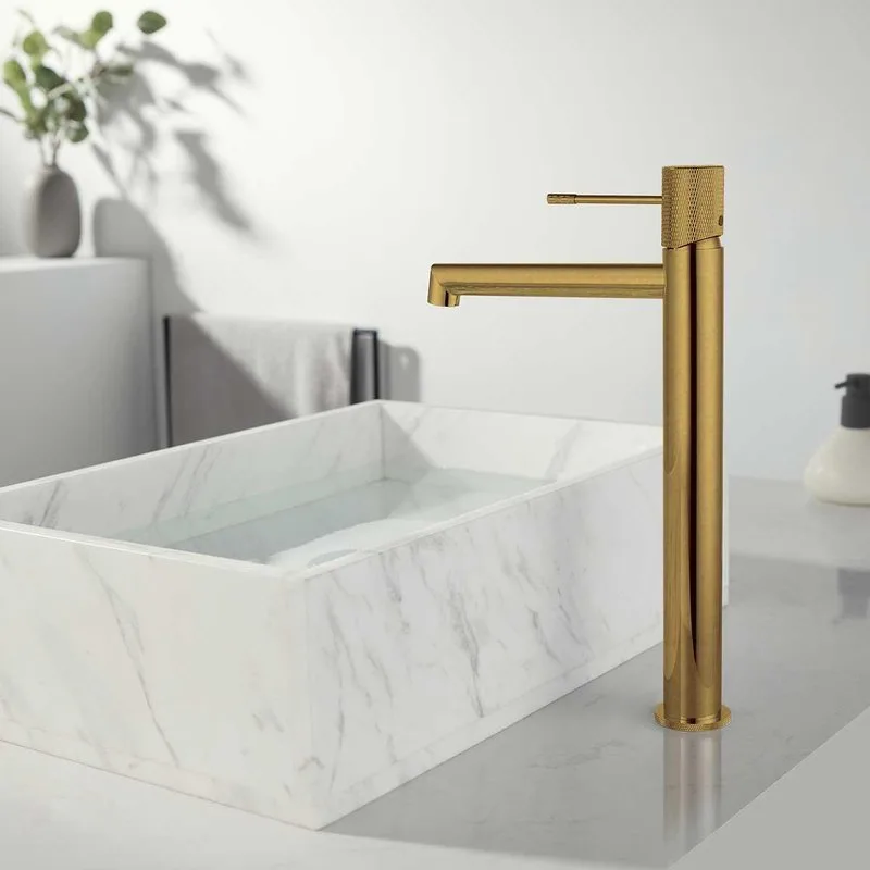 Смеситель для раковины Vincea Desire VBF-1D2BG брашированное золото Sancos — официальный сайт