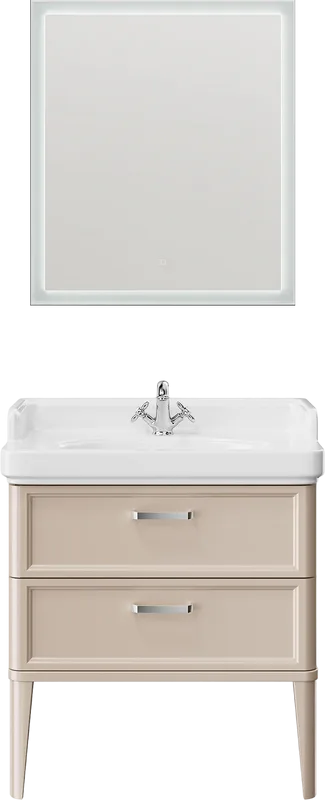 Тумба под раковину без столешницы KERAMA MARAZZI Pompei 80 с 2 ящиками, камео бежевая глянцевая Sancos — официальный сайт