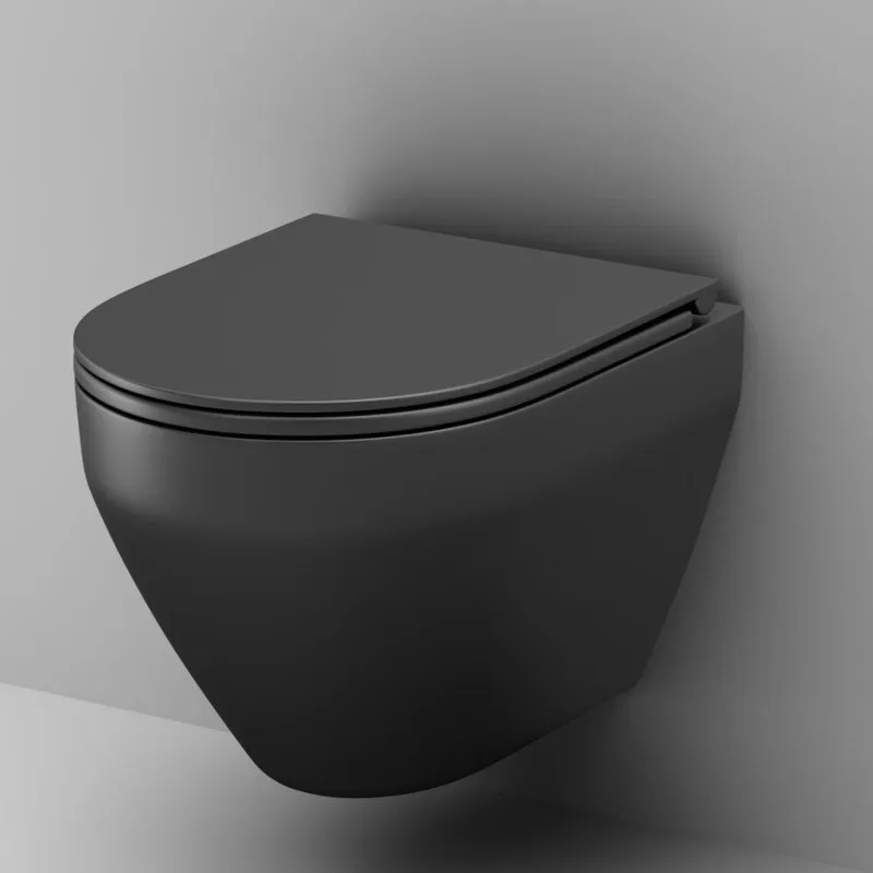 Унитаз подвесной AM.PM Spirit V2.0 FlashClean матовый черный Sancos — официальный сайт