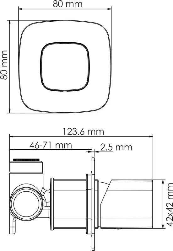 Душевой комплект Wasserkraft Nuthe A9151.265.315.219.162.327.242.217, С ВНУТРЕННЕЙ ЧАСТЬЮ, черный Sancos — официальный сайт