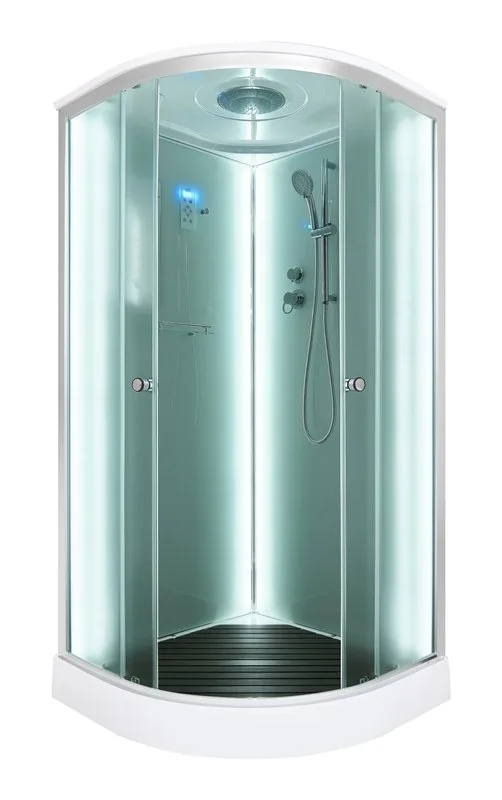 Душевая кабина DTO D08S 80х80, LED, профиль хром, стекло матовое Sancos — официальный сайт