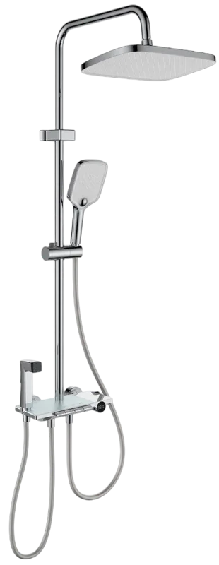 Душевая стойка Berges Pulsar 075011, с гигиеническим душем, хром Sancos — официальный сайт