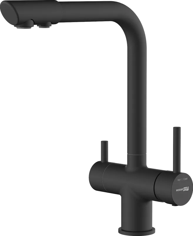 Смеситель для кухни Wasserkraft A8367 черный матовый Sancos — официальный сайт
