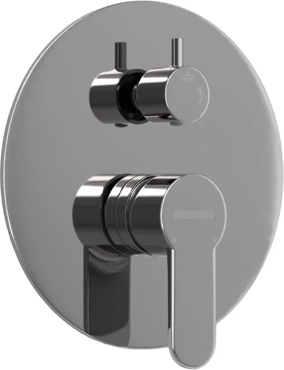 Душевой комплект Berges Nardis 2R 071003, С ВНУТРЕННЕЙ ЧАСТЬЮ, хром Sancos — официальный сайт