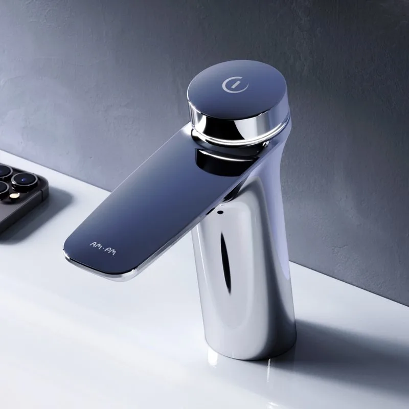 Термостатический смеситель AM.PM Inspire V2.0 F50A82400 TouchReel электронный с донным клапаном Sancos — официальный сайт