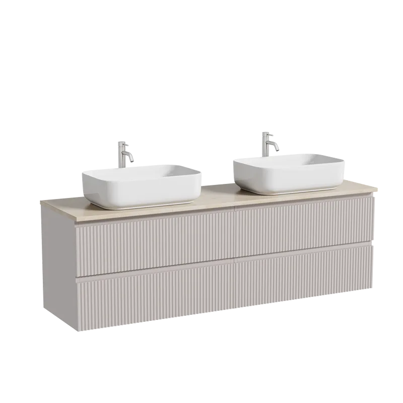 Тумба с раковиной Sancos Snob R 160 doha soft, столешница бежевая TT160A2X, раковина CN5043 Sancos — официальный сайт
