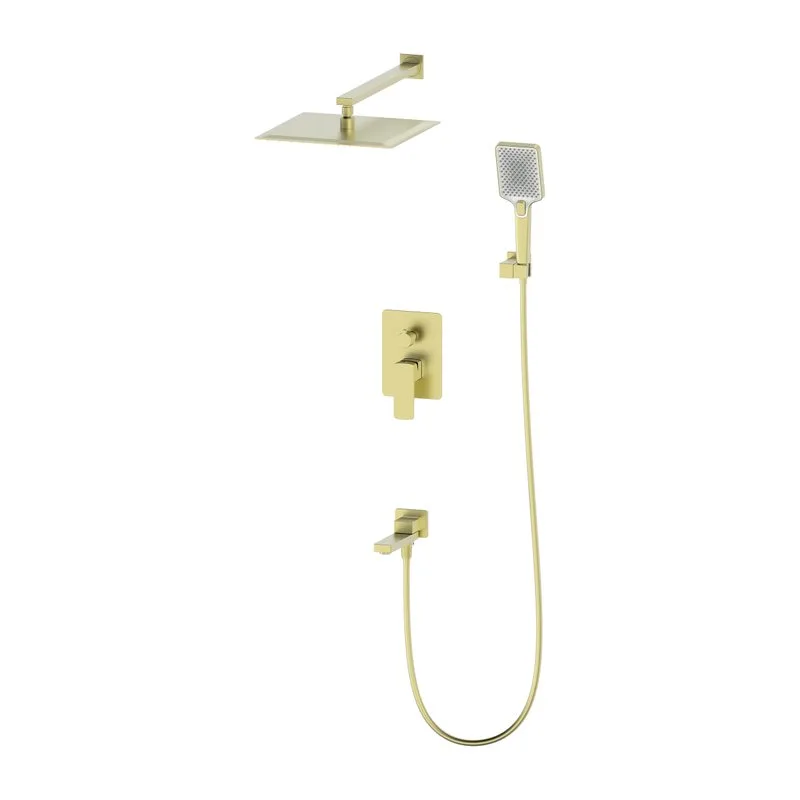 Душевой комплект Oliveeka D OL-939003-BG С ВНУТРЕННЕЙ ЧАСТЬЮ, золотой матовый Sancos — официальный сайт