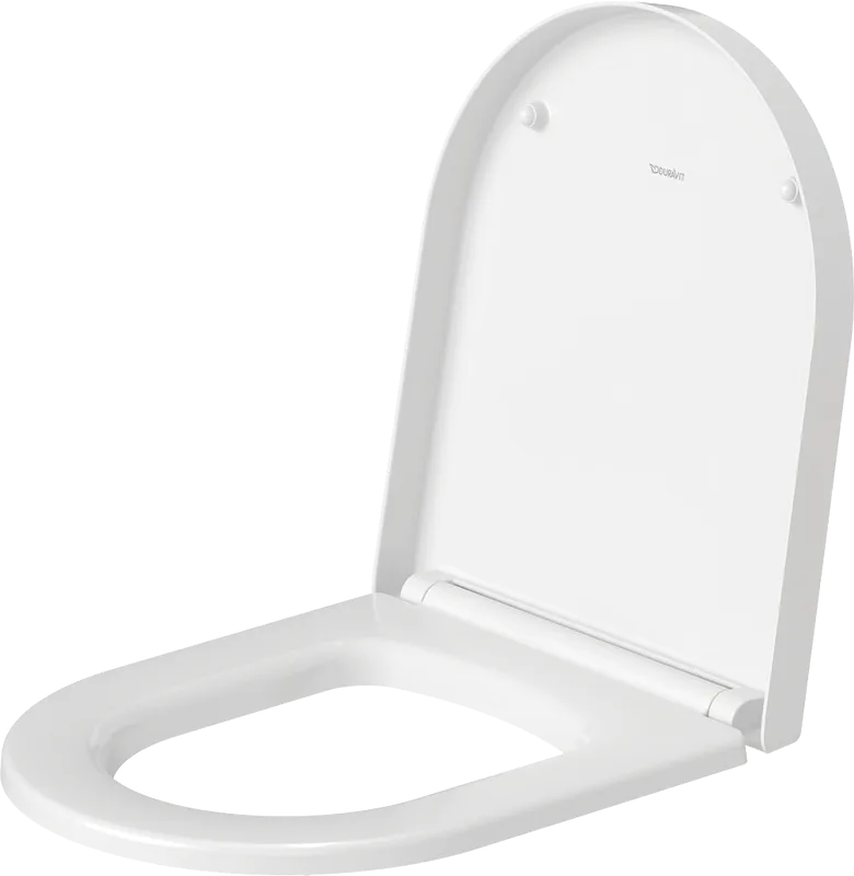 Крышка-сиденье Duravit ME by Starck 0020190000 с микролифтом, петли хром Sancos — официальный сайт