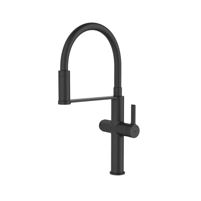 Смеситель для кухни IDDIS Ikon IKNBLFFi05, с гибким изливом, матовый черный Sancos — официальный сайт