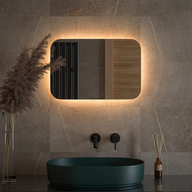 Зеркало Defesto Opti DF2812 40х60 с LED-подсветкой, 3000К