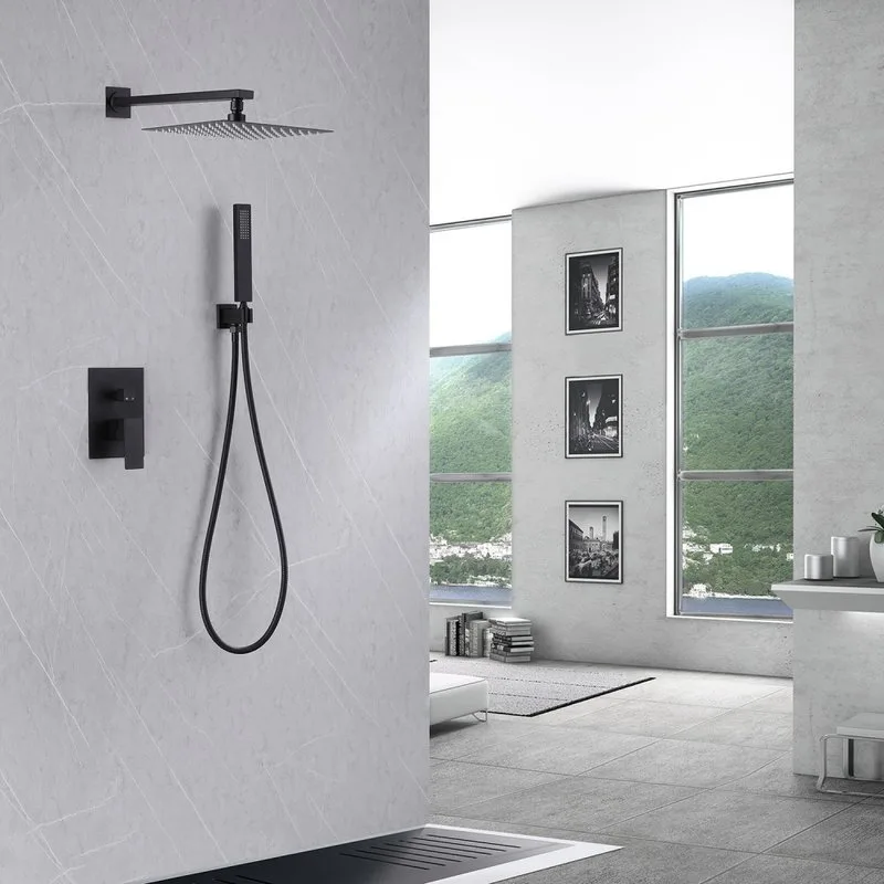 Душевой комплект Abber Daheim AF8219B, С ВНУТРЕННЕЙ ЧАСТЬЮ, черный матовый Sancos — официальный сайт