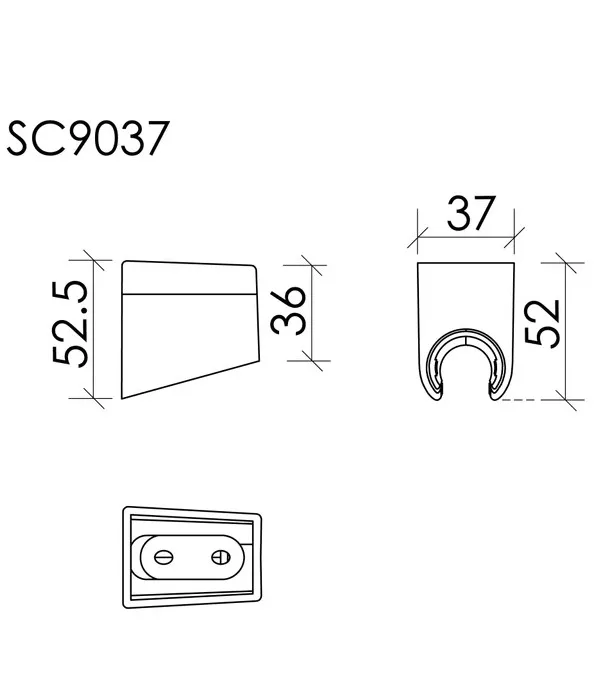 Настенный держатель Sancos SC9037GG вороненая сталь Sancos — официальный сайт