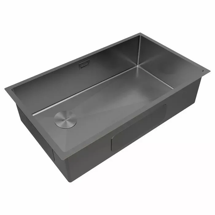 Мойка кухонная Paulmark NEXT-SKEW 74-L UNI PM887444-L-GM вороненая сталь Sancos — официальный сайт