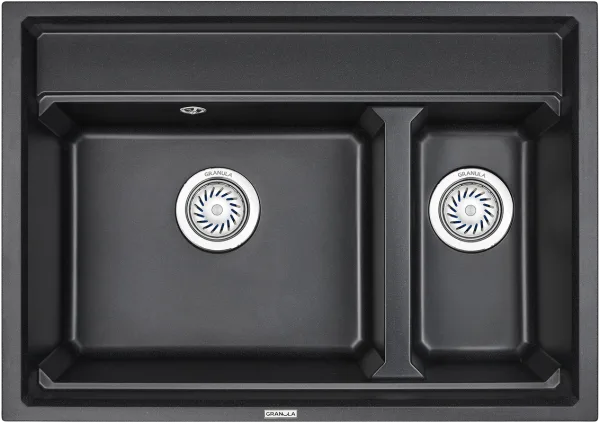 Мойка кухонная Granula Kitchen Space 7302, черный Sancos — Оригинал
