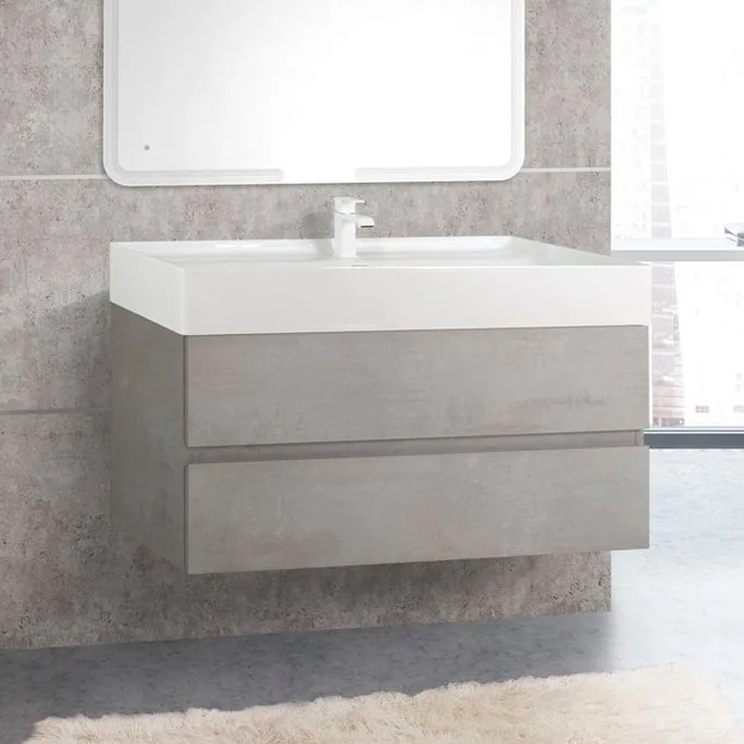 Тумба под раковину без столешницы Cezares Molveno 46 100 beton Sancos — официальный сайт
